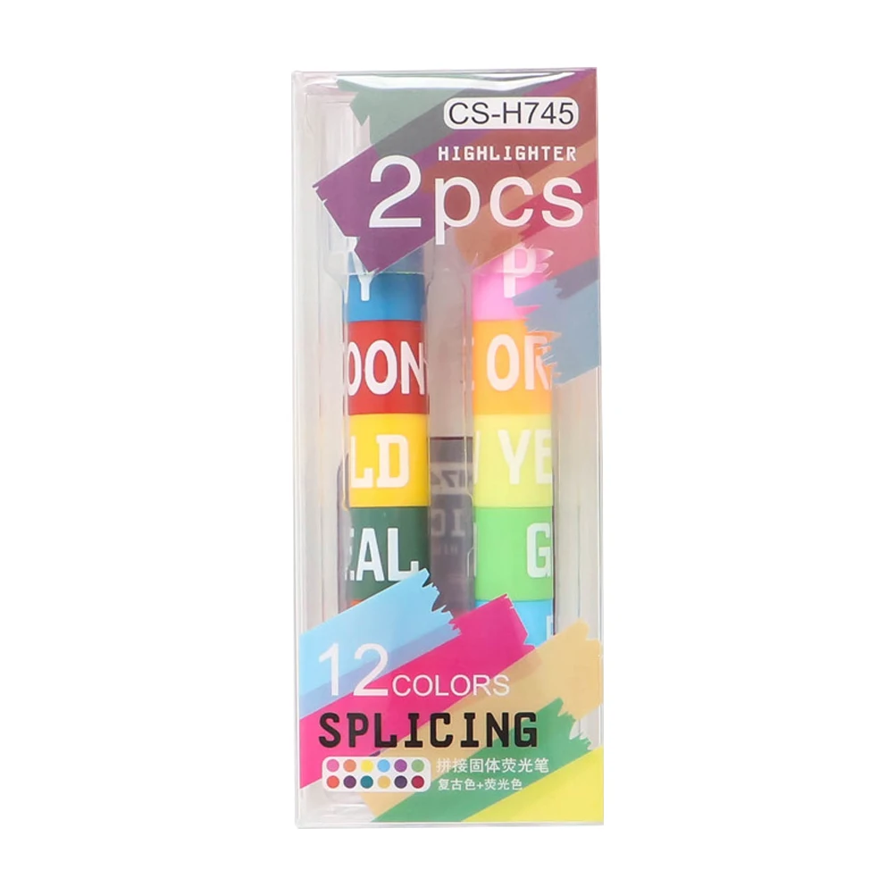 2pcs Highlighters Plastic Fashionable Student Portable Pens Useful Simple Markers for School Multipurpose Note
2pcs Highlighters Plastic Fashionable Student Portable Pens Useful Simple Markers for School Multipurpose Note