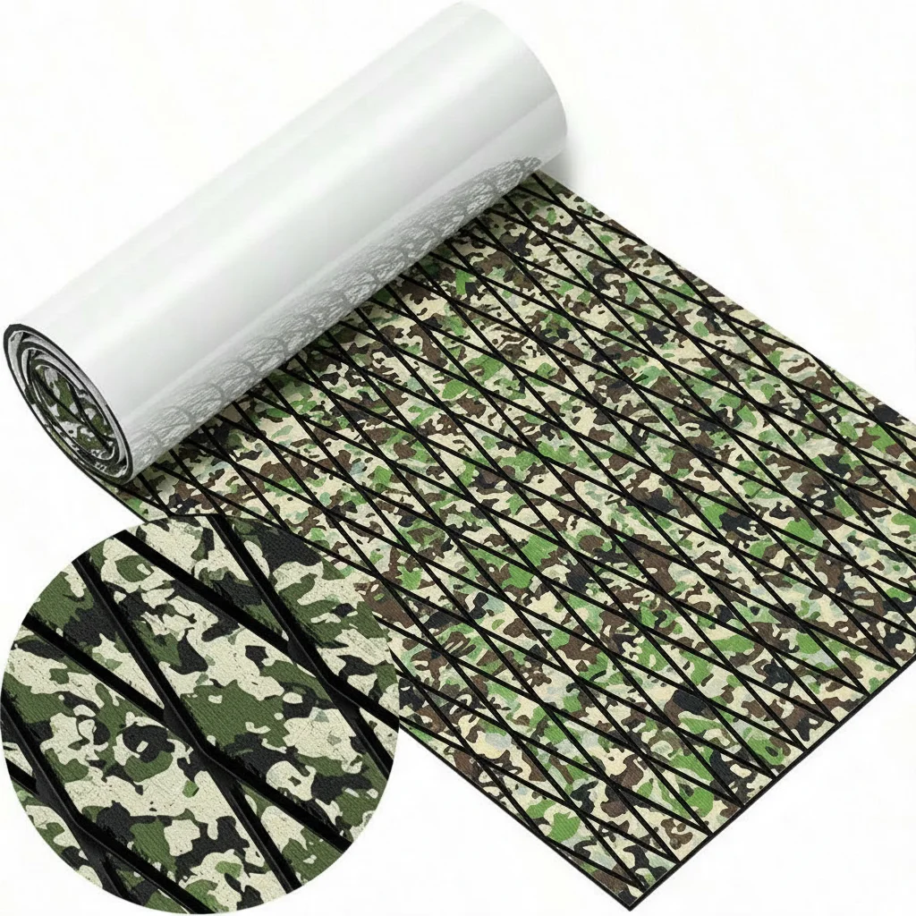 2400x1200x6mm Camouflage Diamond EVA Foam Boat Deck Mat Marine Flooring Pad Non Slip Self Adhesive Boat Yacht Jet Ski Decking
2400x1200x6mm Camouflage Diamond EVA Foam Boat Deck Mat Marine Flooring Pad Non Slip Self Adhesive Boat Yacht Jet Ski Decking