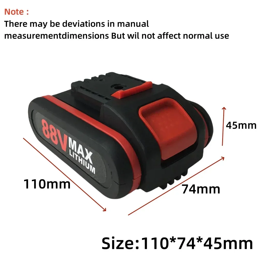 3000mAh 88V 18650 Power Tool Battery for Worx 18V Replacement Lithium Battery for Wireless Wrench Mini Chain Saw And Drill