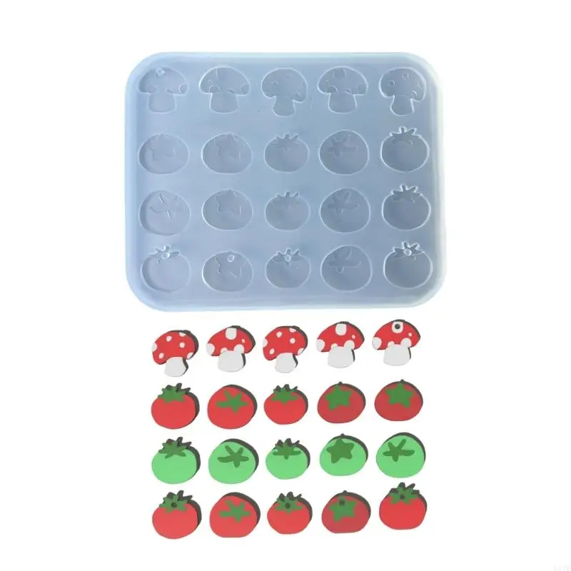 Flexible Silicone Mushroom and Tomato Accessories Epoxy Resin Mold Ornament Pendant Mould Practical Jewelry Making Tool
Flexible Silicone Mushroom and Tomato Accessories Epoxy Resin Mold Ornament Pendant Mould Practical Jewelry Making Tool