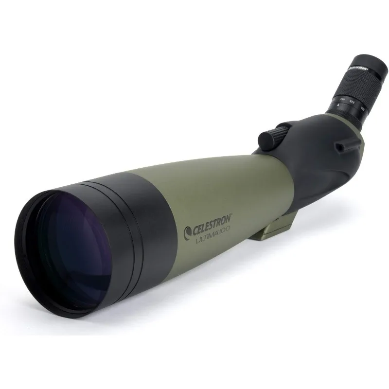Celestron — угловая зрительная труба Ultima 100, окуляр с зумом 22-66x — оптика с многослойным покрытием для наблюдения за птицами, дикой природы, пейзажа
Celestron — угловая зрительная труба Ultima 100, окуляр с зумом 22-66x — оптика с многослойным покрытием для наблюдения за птицами, дикой природы, пейзажа