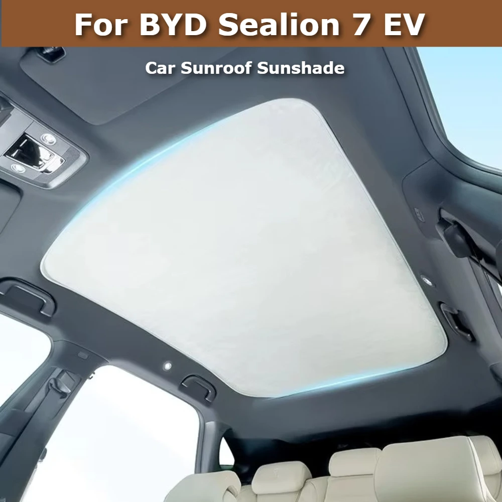 For BYD Sealion 07 EV Sunroof Sunshade Electrostatic Adsorption Nano Ice Silk Panoramic Roof Cover UV Block Heat Shield Foldable
For BYD Sealion 07 EV Sunroof Sunshade Electrostatic Adsorption Nano Ice Silk Panoramic Roof Cover UV Block Heat Shield Foldable