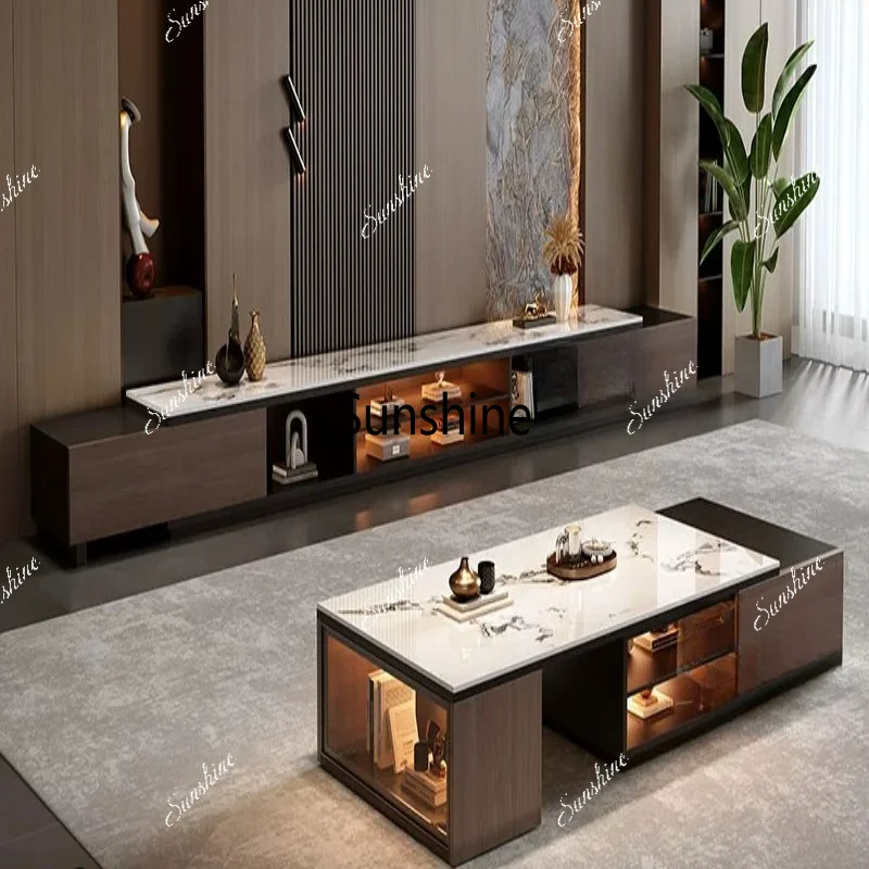 Italian rock slab light luxury stone small apartment household retractable floor coffee table TV cabinet combination
Italian rock slab light luxury stone small apartment household retractable floor coffee table TV cabinet combination