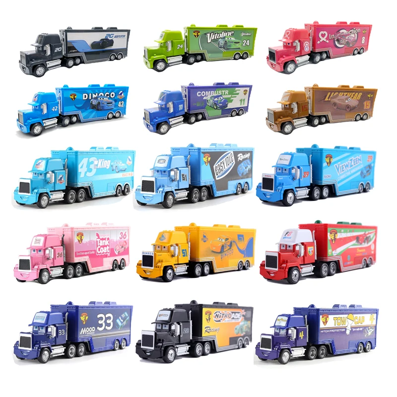 Disney Truck Lightning McQueen Mack Uncle Black Storm Jackson Cruz Container Truck Metal Diecast Model Toy Car Christmas Gifts
Disney Truck Lightning McQueen Mack Uncle Black Storm Jackson Cruz Container Truck Metal Diecast Model Toy Car Christmas Gifts