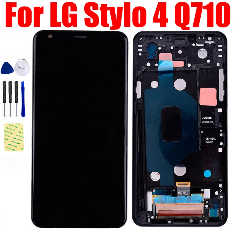 6.2" For LG Stylo 4 Q710 LCD Display Panel Pantalla Stylo 4 Touch Screen with Digitizer Assembly Glass Frame Replacement
6.2" For LG Stylo 4 Q710 LCD Display Panel Pantalla Stylo 4 Touch Screen with Digitizer Assembly Glass Frame Replacement