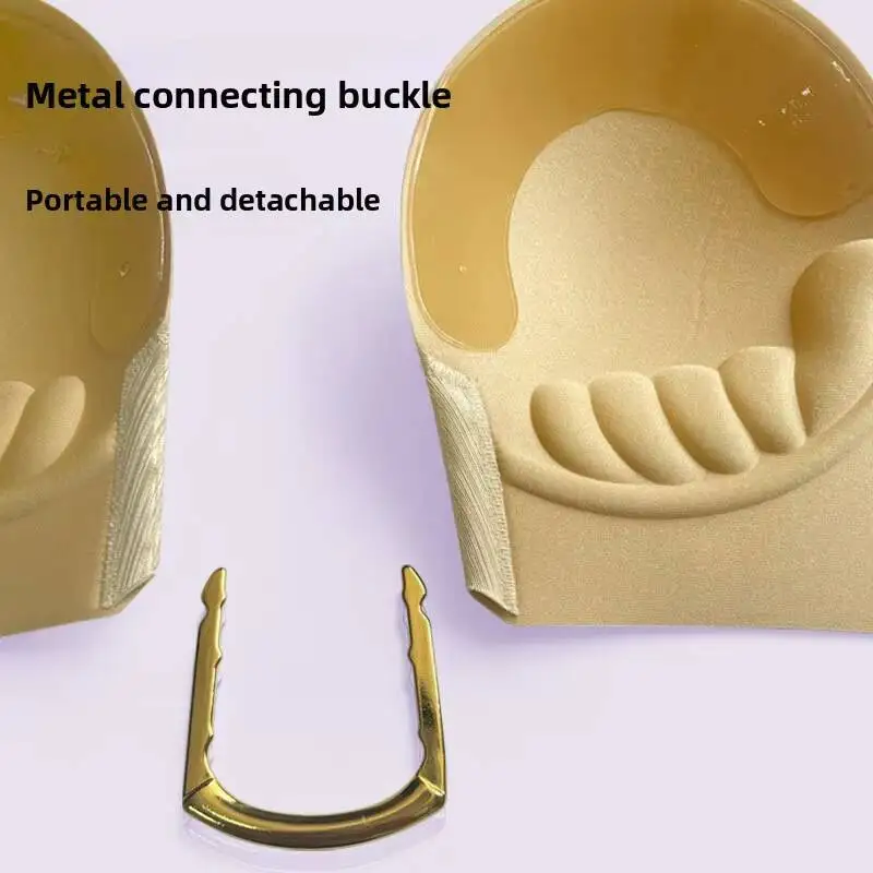 Deep U-Shaped Seamless Push-Up With Metal Clasp Suitable For Wedding Dresses, TPU Transparent Side Wings, Invisible Strapless
Deep U-Shaped Seamless Push-Up With Metal Clasp Suitable For Wedding Dresses, TPU Transparent Side Wings, Invisible Strapless