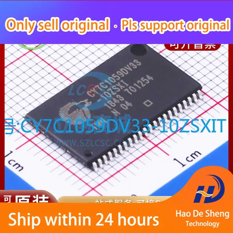 1 шт./лот CY7C1059DV33-10ZSXIT CY7C1059DV33 TSOP44 новый оригинальный аккумулятор на складе
1 шт./лот CY7C1059DV33-10ZSXIT CY7C1059DV33 TSOP44 новый оригинальный аккумулятор на складе