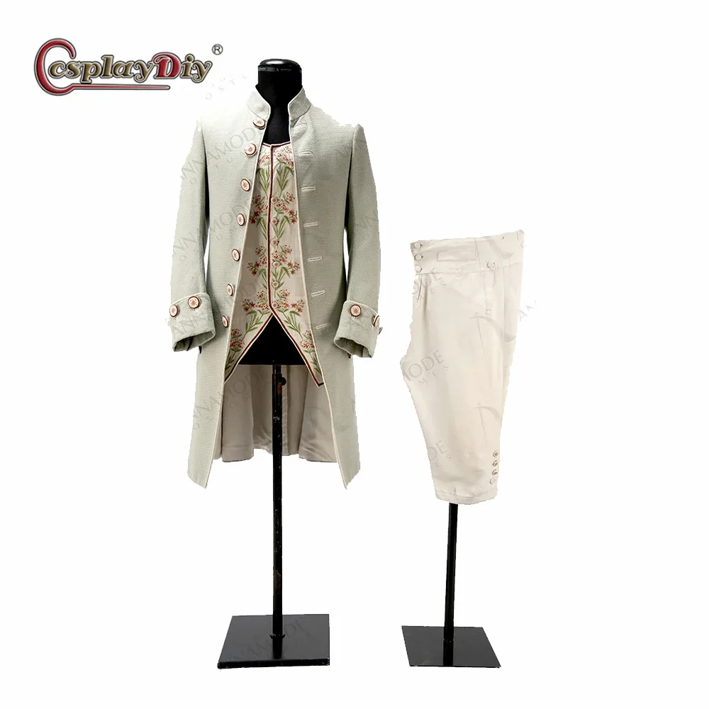 17th Century Men's Royal Outfit Medieval Uniform Jacket Vest calf-length Pants Colonial Tuxedo Victorian Suit Full Set
17th Century Men's Royal Outfit Medieval Uniform Jacket Vest calf-length Pants Colonial Tuxedo Victorian Suit Full Set