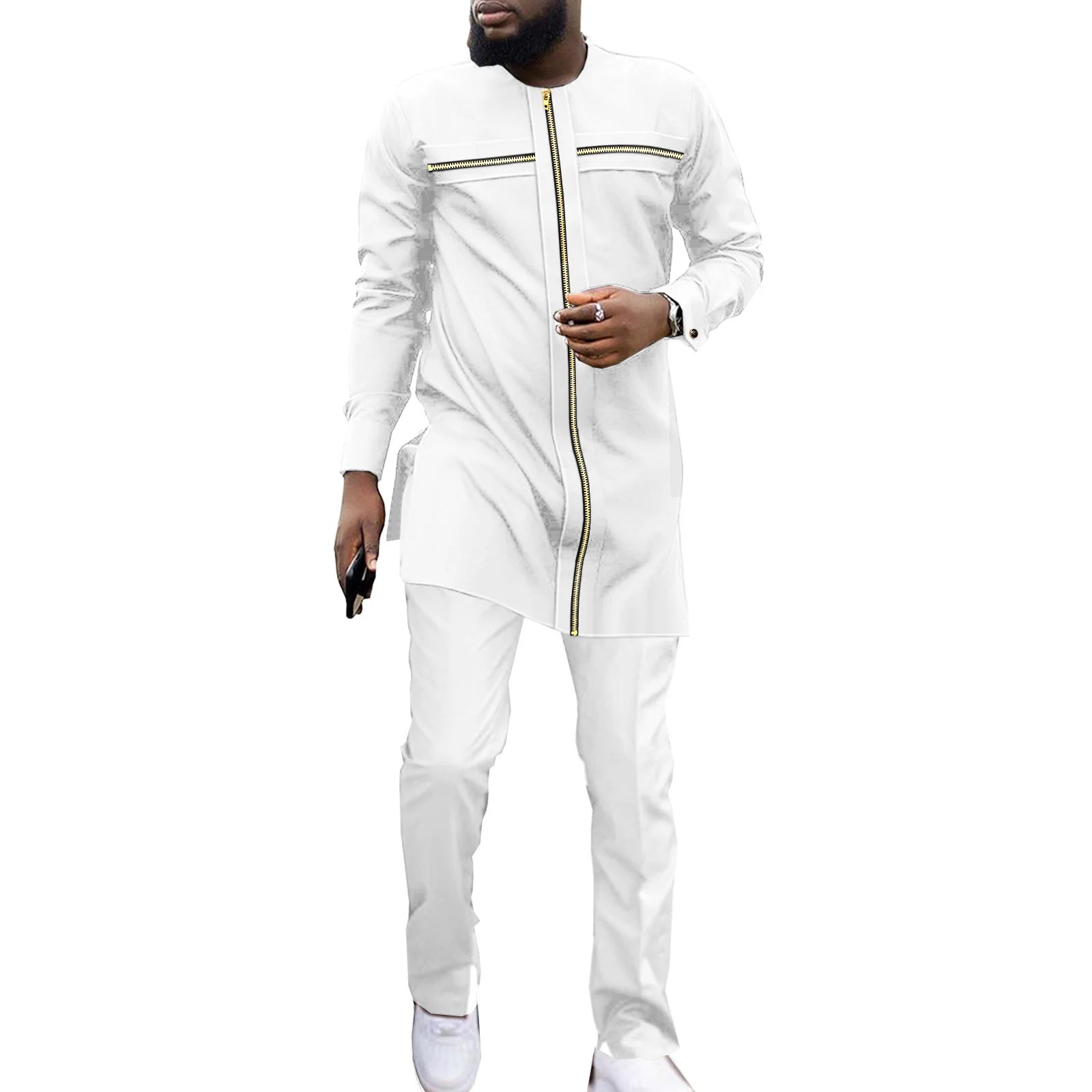 SEA&ALP African Men Clothes Dashiki Traditional Suit 2 Pieces Sets Shirt and Pants Outfits Wedding Attire
SEA&ALP African Men Clothes Dashiki Traditional Suit 2 Pieces Sets Shirt and Pants Outfits Wedding Attire