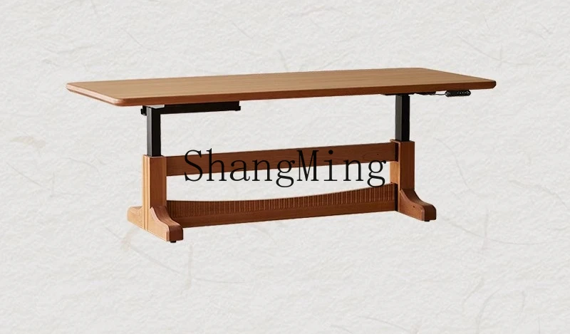 DSA electric lifting table large board dining table cherry wood color to the living room large long desk solid wood workbench
DSA electric lifting table large board dining table cherry wood color to the living room large long desk solid wood workbench