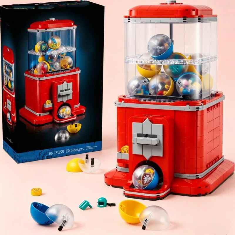 New 1343pcs Creative Collage Series Toy 21358 Coin Operated Play Game Vending Machine Building Block Gift For Birthday Festival
New 1343pcs Creative Collage Series Toy 21358 Coin Operated Play Game Vending Machine Building Block Gift For Birthday Festival