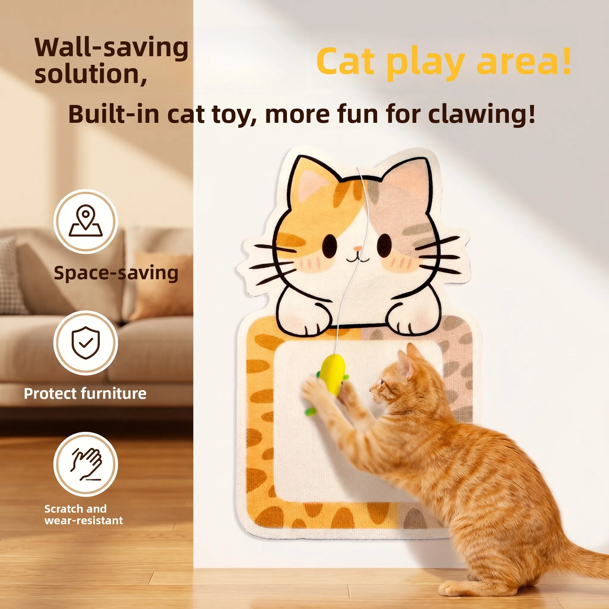 New Style Wall-Mounted Scratching Board Large Special Anti-Scratch Sofa Adhesive Non-Dander Pet Toy And Supplies
New Style Wall-Mounted Scratching Board Large Special Anti-Scratch Sofa Adhesive Non-Dander Pet Toy And Supplies