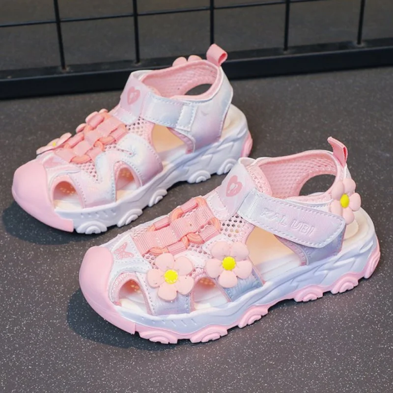 Summer Sport Sandals For Girls PU Leather Waterproof Beach Running Footwear For Children Hollow Out Teenager Kid's Sneakers
Summer Sport Sandals For Girls PU Leather Waterproof Beach Running Footwear For Children Hollow Out Teenager Kid's Sneakers