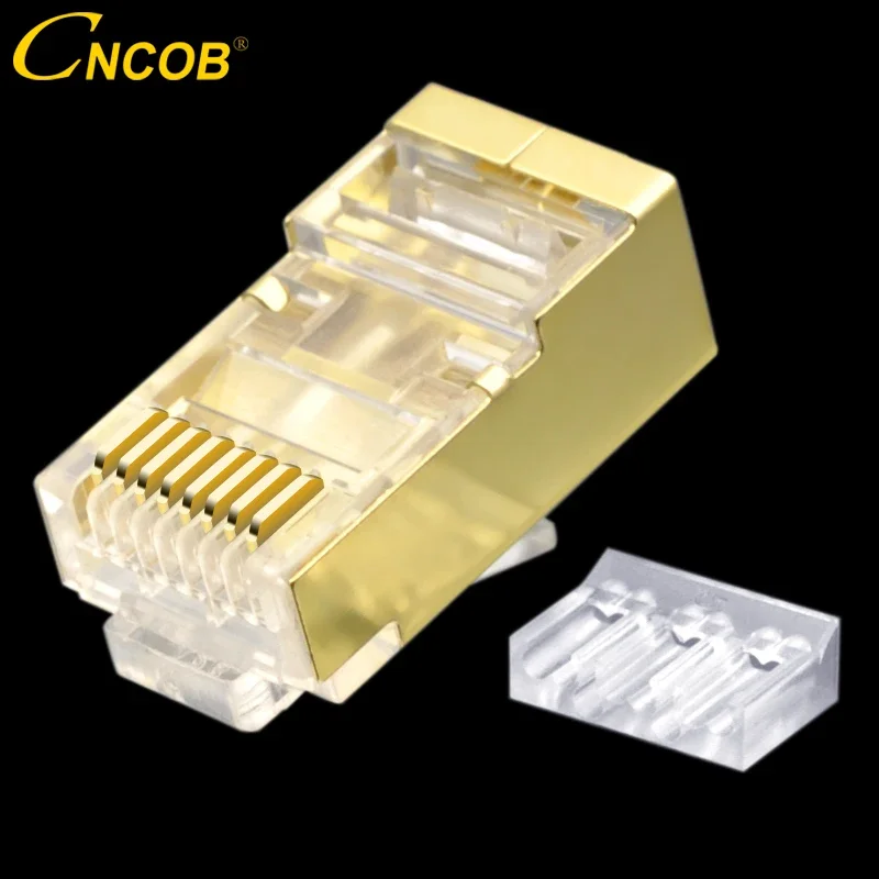 CNCOB двухсекционный позолоченный Ethernet-разъем Gigabit Network rj45 8p8c Разъем Модульная вилка Cat6 FTP, Crystal Head 30 шт.
CNCOB двухсекционный позолоченный Ethernet-разъем Gigabit Network rj45 8p8c Разъем Модульная вилка Cat6 FTP, Crystal Head 30 шт.