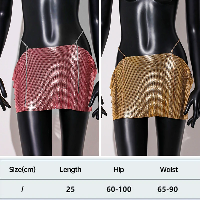 Sexy Metallic Sequins Beach Mini Dresses Women's Summer Nightclub Party Skirt Festival Outfit Carnival Daywear Metal Sling Chain
Sexy Metallic Sequins Beach Mini Dresses Women's Summer Nightclub Party Skirt Festival Outfit Carnival Daywear Metal Sling Chain