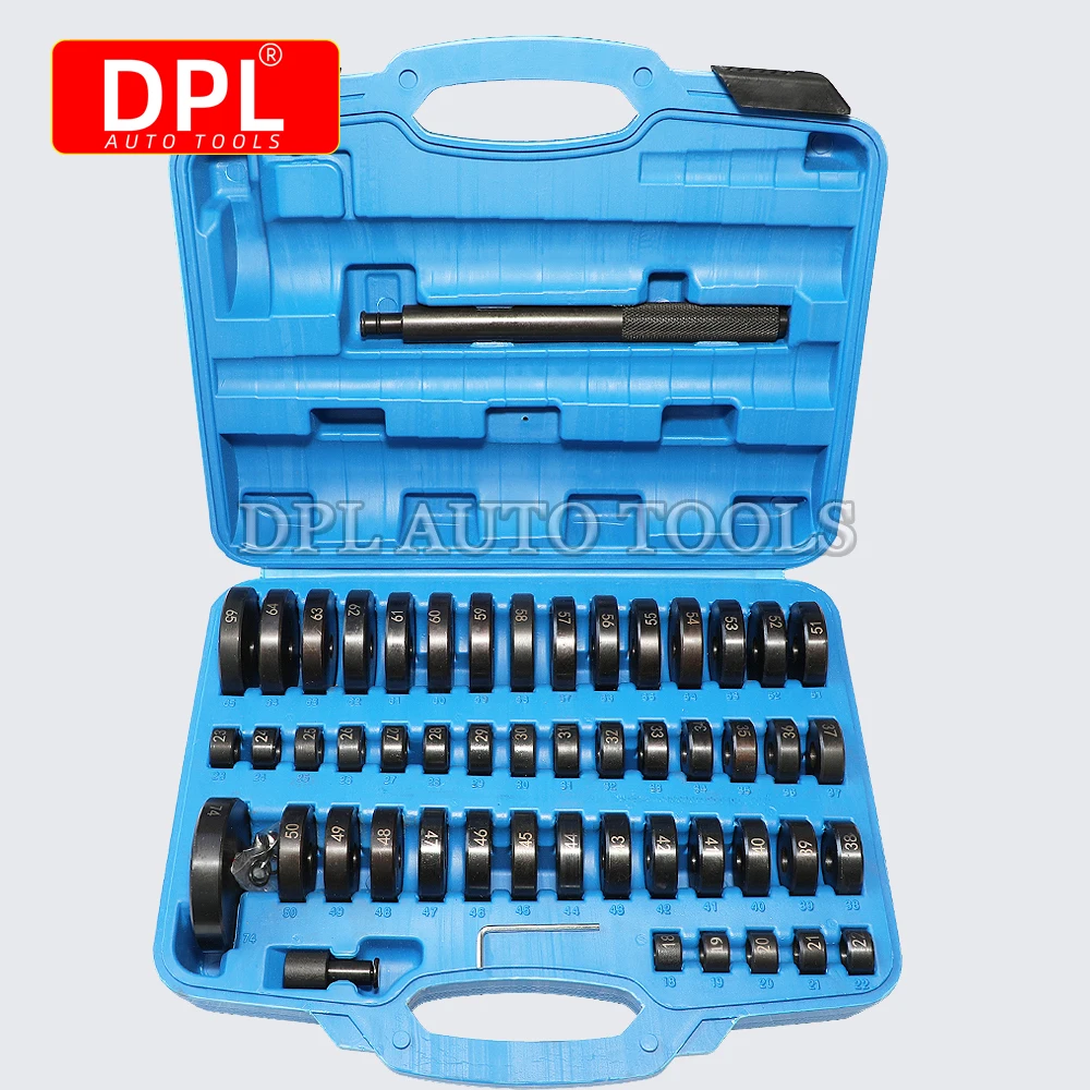 52PCS Custom Bushing Bearing&Seal Driver Set Transmission Wheel Axle Bearing Race Seal Driver Installer Remover 18-65mm
52PCS Custom Bushing Bearing&Seal Driver Set Transmission Wheel Axle Bearing Race Seal Driver Installer Remover 18-65mm