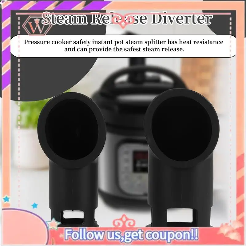 Upgraded Steam Release Diverter Kitchen Accessory Fit For Pot Ninja Foodi Crock Pot Power Pressure Cooker For 6QT 8QT
Upgraded Steam Release Diverter Kitchen Accessory Fit For Pot Ninja Foodi Crock Pot Power Pressure Cooker For 6QT 8QT