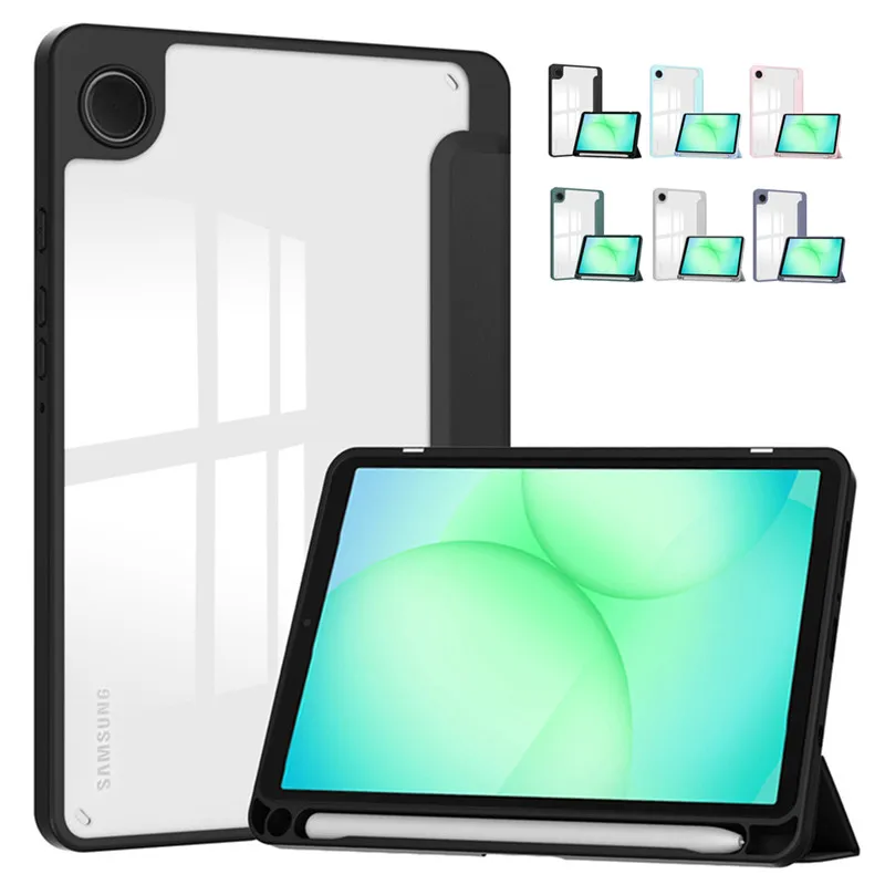 Чехол для Samsung Galaxy Tab A11, 8,7 дюйма, 2025 г., акриловая задняя часть с держателем для карандашей, складная подставка, чехол SM-X130 SM-X133 X135N/G
Чехол для Samsung Galaxy Tab A11, 8,7 дюйма, 2025 г., акриловая задняя часть с держателем для карандашей, складная подставка, чехол SM-X130 SM-X133 X135N/G