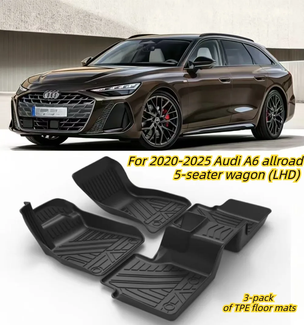 For 2020-2025 Audi A6 allroad/Audi RS6 Avant 5-seater (LHD) rubber TPE floor mats: waterproof, wear-resistant, and odorless.
For 2020-2025 Audi A6 allroad/Audi RS6 Avant 5-seater (LHD) rubber TPE floor mats: waterproof, wear-resistant, and odorless.