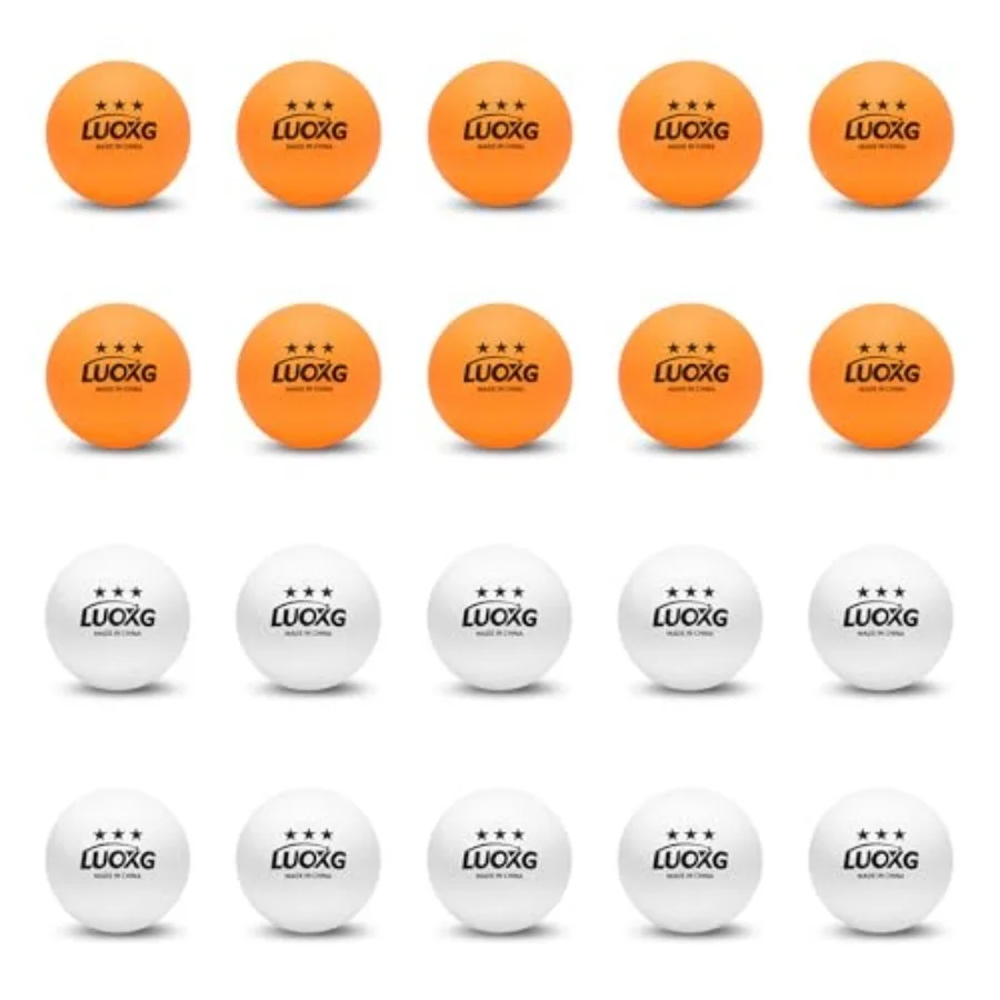 Ping Pong Balls, Ping Pong Balls 20 Pack, 3 Star Table Tennis Balls, Suitable for Beginners and Professionals Orange+White
Ping Pong Balls, Ping Pong Balls 20 Pack, 3 Star Table Tennis Balls, Suitable for Beginners and Professionals Orange+White