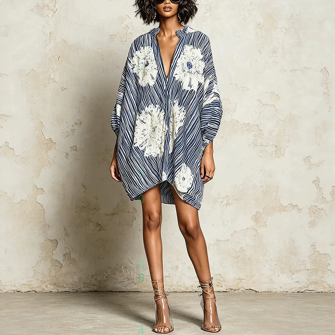 Batwing Sleeve Retro Stripe Print V Neck Dress Dresses Spring Summer Loose Casual Women Jumpsuit Playsuit
Batwing Sleeve Retro Stripe Print V Neck Dress Dresses Spring Summer Loose Casual Women Jumpsuit Playsuit
