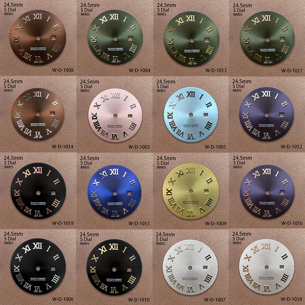 24.5mm S Logo Rome Dial Suitable For NH05 Janpan Movement Sunburst High Quality Ladies's Watch Modification Accessories
24.5mm S Logo Rome Dial Suitable For NH05 Janpan Movement Sunburst High Quality Ladies's Watch Modification Accessories