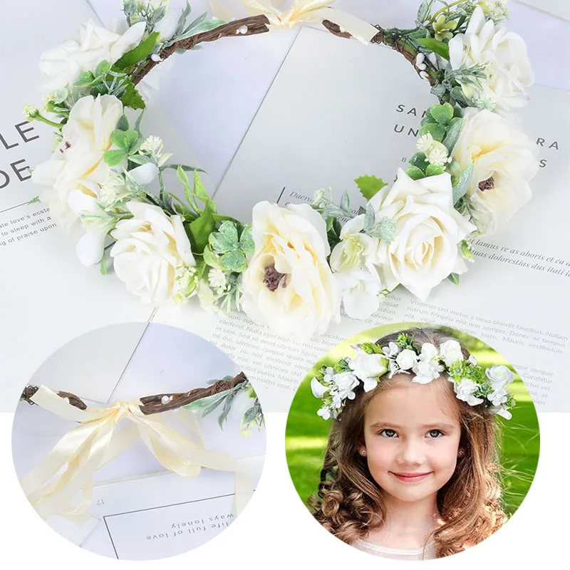 1pc Boho Floral Headpiece - Artificial Flower Vine Crown for Wedding - Beach Bride Photo Prop Hair Wreath
1pc Boho Floral Headpiece - Artificial Flower Vine Crown for Wedding - Beach Bride Photo Prop Hair Wreath