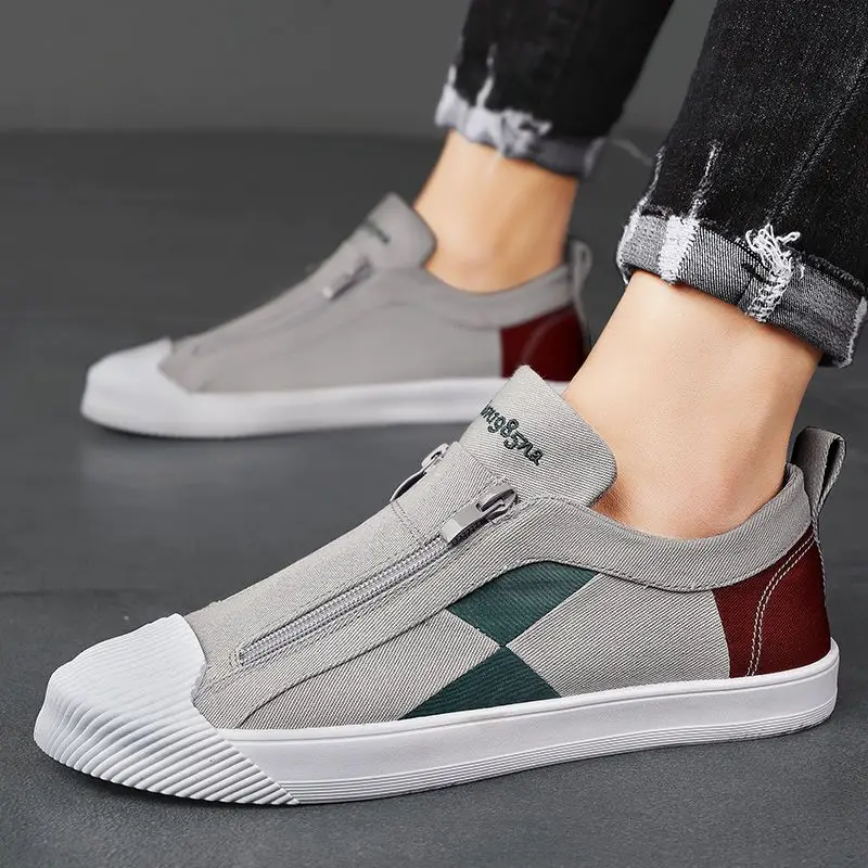 Летняя дышащая мужская повседневная парусиновая обувь без шнуровки, классические оригинальные дешевые мужские туфли, новые кроссовки в стиле ретро
Летняя дышащая мужская повседневная парусиновая обувь без шнуровки, классические оригинальные дешевые мужские туфли, новые кроссовки в стиле ретро