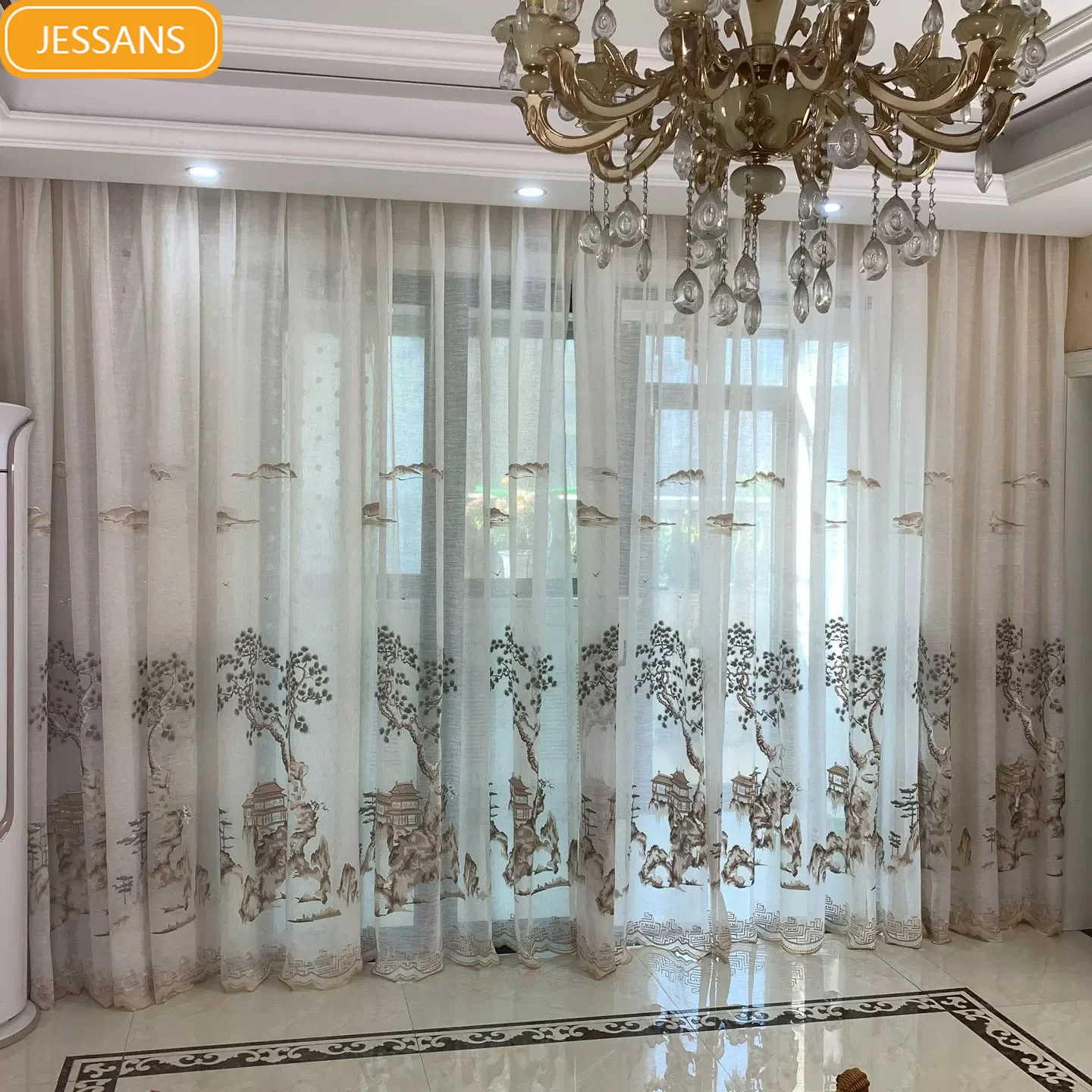 Chinese Retro Style Landscape Embroidery Window Screen Living Room Bedroom Study French Window Balcony Customized Partition
Chinese Retro Style Landscape Embroidery Window Screen Living Room Bedroom Study French Window Balcony Customized Partition