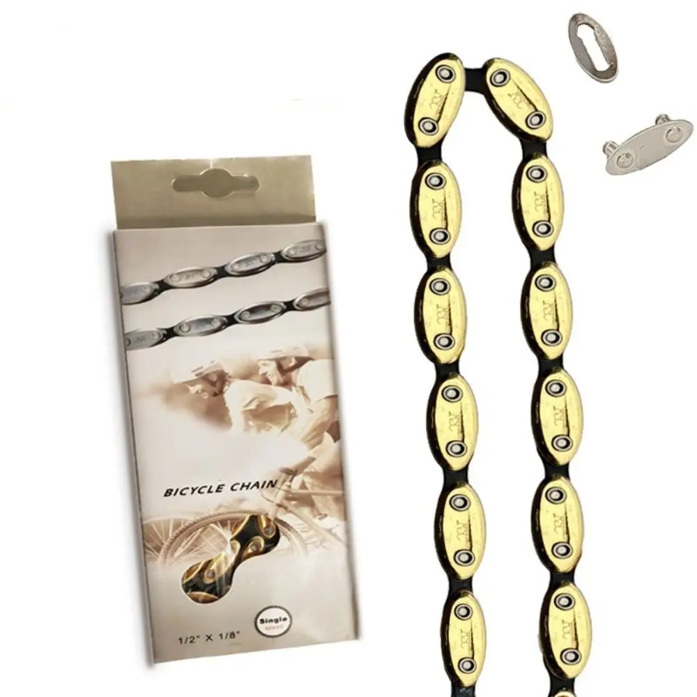 1/2 X1/8 Bicycle Chain 100 Link Quick-link Parts Bicycle Olive Chain Fixed Gear Gold/Silver Single Speed Chain BMX Bike
1/2 X1/8 Bicycle Chain 100 Link Quick-link Parts Bicycle Olive Chain Fixed Gear Gold/Silver Single Speed Chain BMX Bike