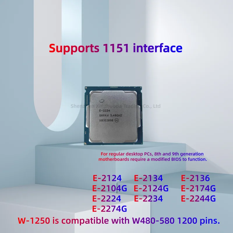 1 piece E-2124 2134 2136 2144G 2224 2244G 2286G 2288G 1151CPU
1 piece E-2124 2134 2136 2144G 2224 2244G 2286G 2288G 1151CPU