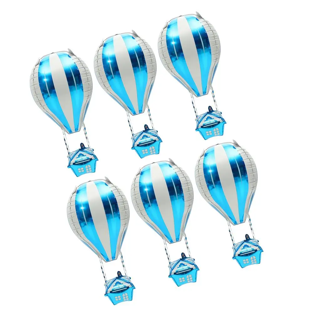 6 Pcs Hot Air Balloon Decoration 3D Aluminum Foil Balloons Children Birthday Party Supplies Cartoon Airplane Long Lasting
6 Pcs Hot Air Balloon Decoration 3D Aluminum Foil Balloons Children Birthday Party Supplies Cartoon Airplane Long Lasting
