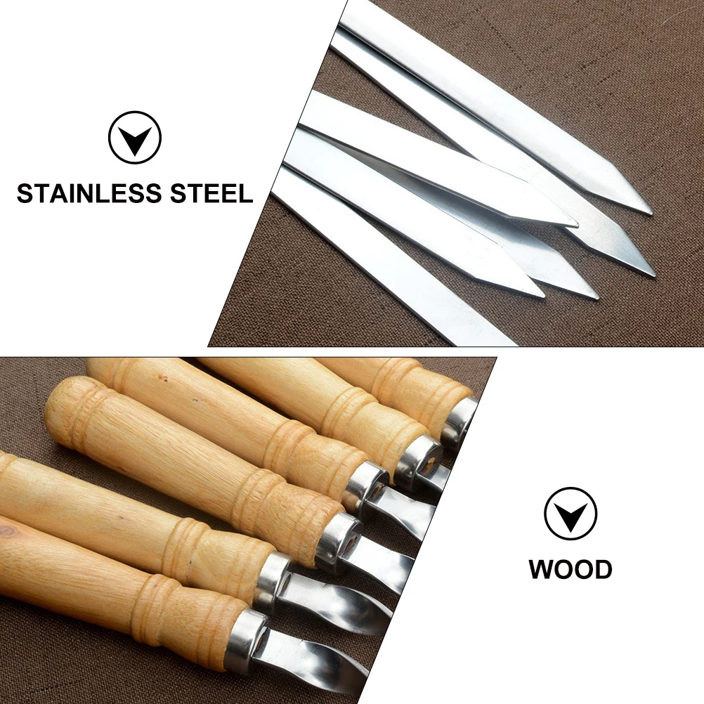 6Pcs Stainless Steel Bbq Skewers Flat Barbecue Sticks Long Reusable Non-Stick Meat Grilling Kebab Tools Barbecue Skewer
6Pcs Stainless Steel Bbq Skewers Flat Barbecue Sticks Long Reusable Non-Stick Meat Grilling Kebab Tools Barbecue Skewer