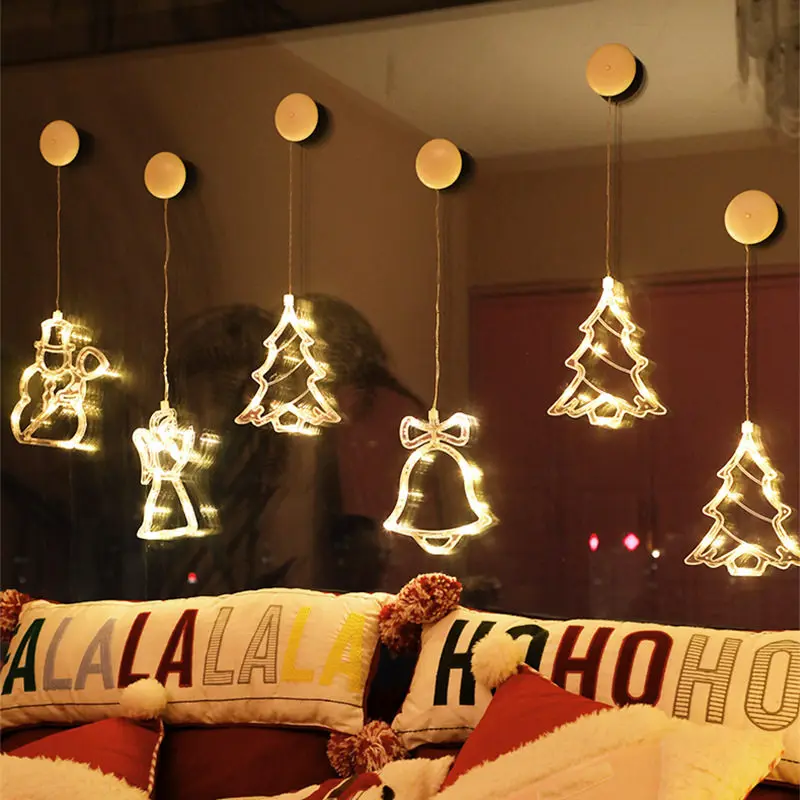 Christmas Tree Pendant Suction Cup Lamp Glass Sticker Shop Window Supplies Mini Gift Craft Adornos Navideños Room Decoration
Christmas Tree Pendant Suction Cup Lamp Glass Sticker Shop Window Supplies Mini Gift Craft Adornos Navideños Room Decoration
