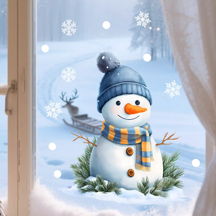 1pc Carrot Nose Christmas Snowman Cartoon Static Window Stickers Party Glass Window Stickers Decoration for Christmas
1pc Carrot Nose Christmas Snowman Cartoon Static Window Stickers Party Glass Window Stickers Decoration for Christmas