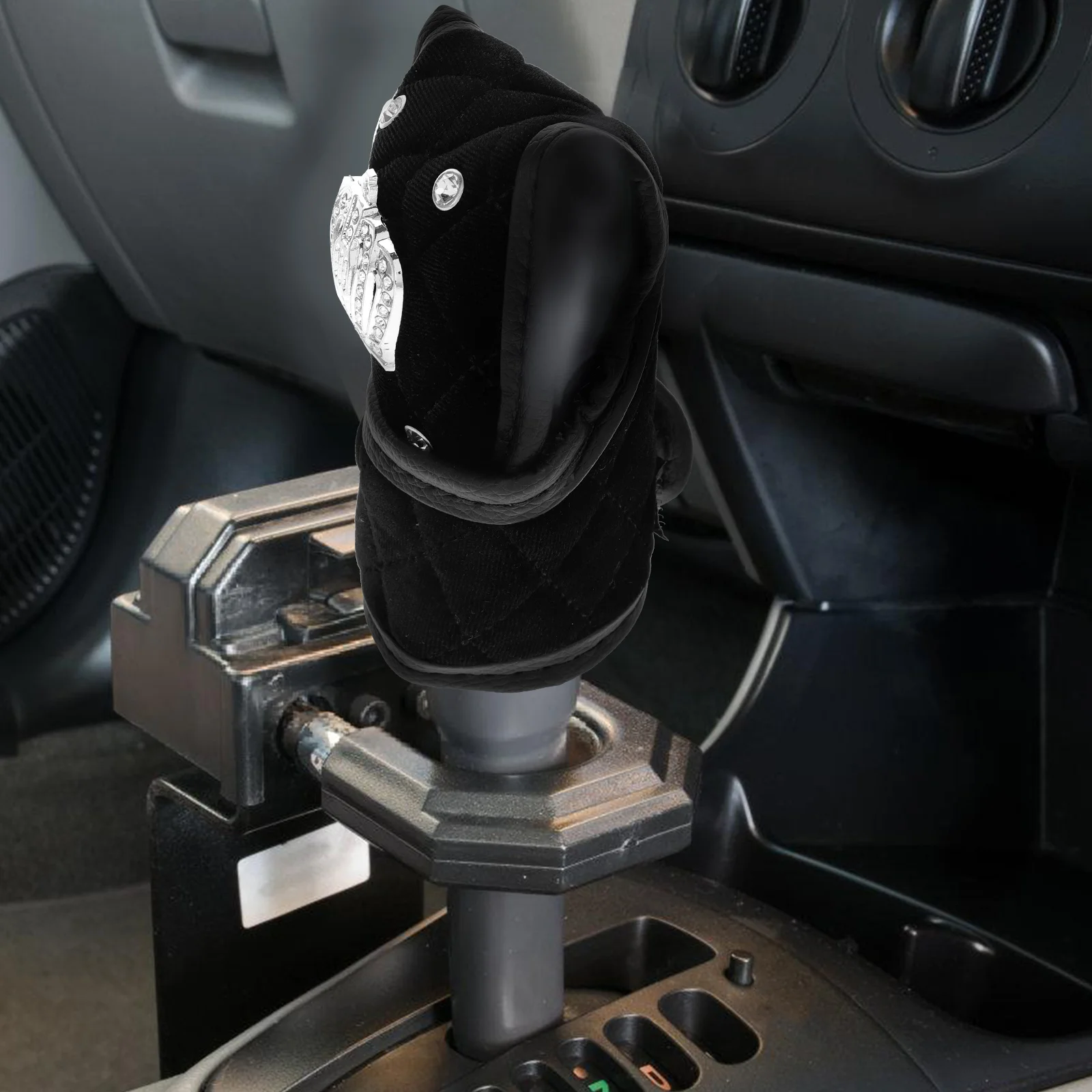 Car Gear H Protective Cover Black Flannel Knob s Anti Slip Stain Resistant Unique Design Easy Installation Shift Cover 
Car Gear H Protective Cover Black Flannel Knob s Anti Slip Stain Resistant Unique Design Easy Installation Shift Cover