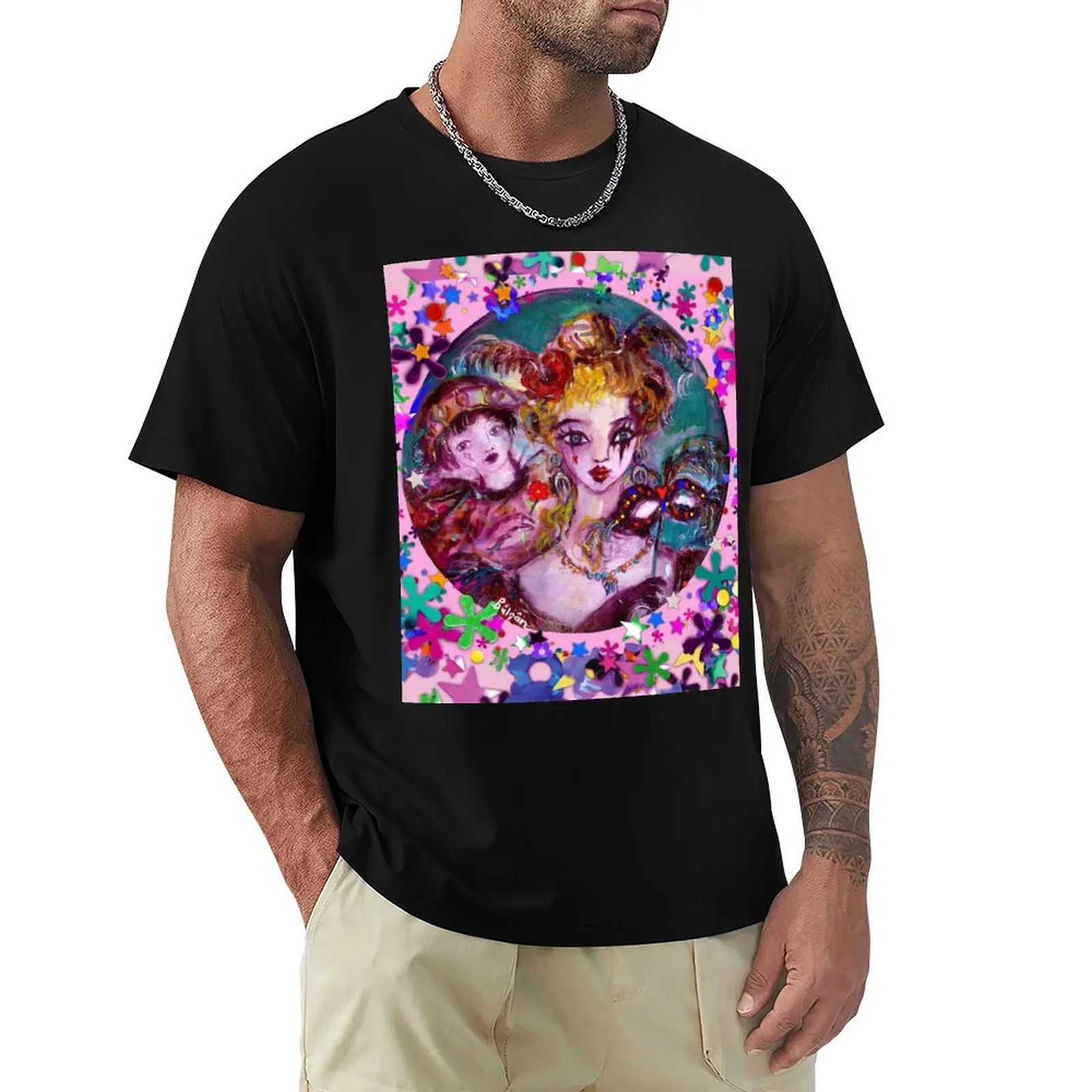 ROMANTIC VENETIAN MASQUERADE LOVERS,MASKS AND COLORFUL CONFETTI T-Shirt boys animal print vintage tops sweat shirts, men
ROMANTIC VENETIAN MASQUERADE LOVERS,MASKS AND COLORFUL CONFETTI T-Shirt boys animal print vintage tops sweat shirts, men