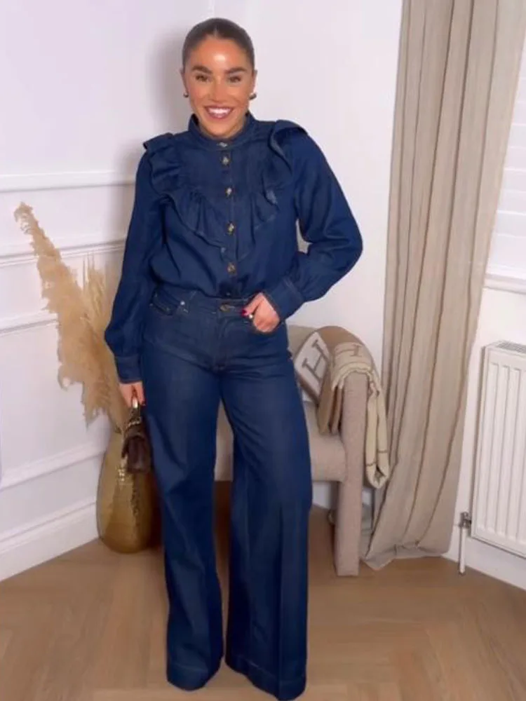 HH Женская мода 2025 года, универсальная джинсовая многослойная декоративная рубашка + прямые карманы на молнии с высокой талией, повседневные джинсовые брюки
HH Женская мода 2025 года, универсальная джинсовая многослойная декоративная рубашка + прямые карманы на молнии с высокой талией, повседневные джинсовые брюки