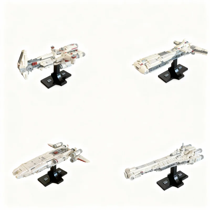 654PCS MOC Space Battle Tantive Iv 4 Pack Model Premium Display Assembly Building Blocks DIY Creative Gift Collectible Blocks
654PCS MOC Space Battle Tantive Iv 4 Pack Model Premium Display Assembly Building Blocks DIY Creative Gift Collectible Blocks