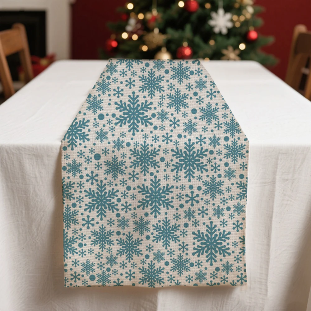 Christmas table runners winter Table decoration and accessories for Festival home decor party Snowflake pattern tablecloth
Christmas table runners winter Table decoration and accessories for Festival home decor party Snowflake pattern tablecloth