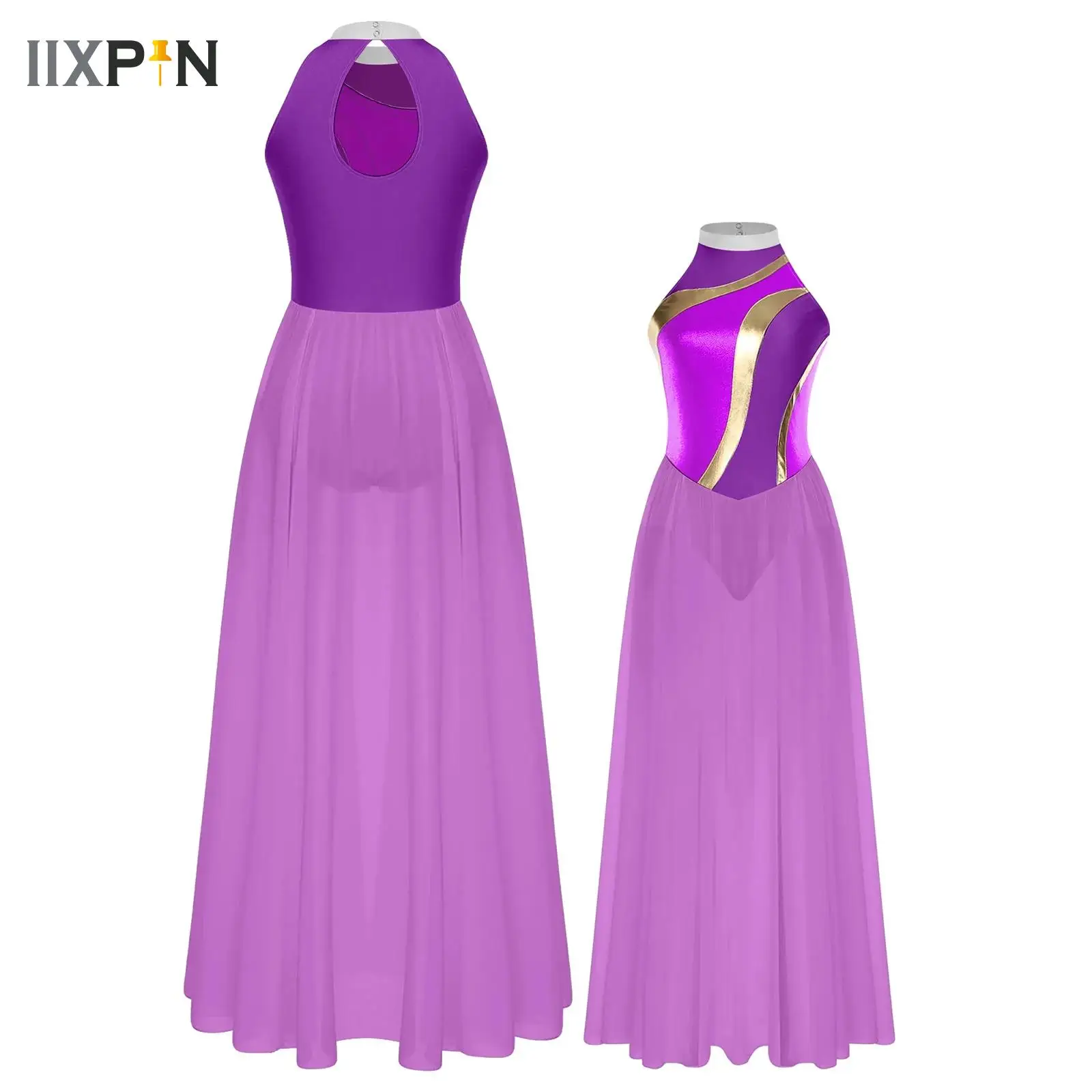 Women Lyrical Dance Dress Modern Contemporary Ballet Gymnastics Performance Dancewear Sheer Mesh Split Leotard Maxi Dresses
Women Lyrical Dance Dress Modern Contemporary Ballet Gymnastics Performance Dancewear Sheer Mesh Split Leotard Maxi Dresses