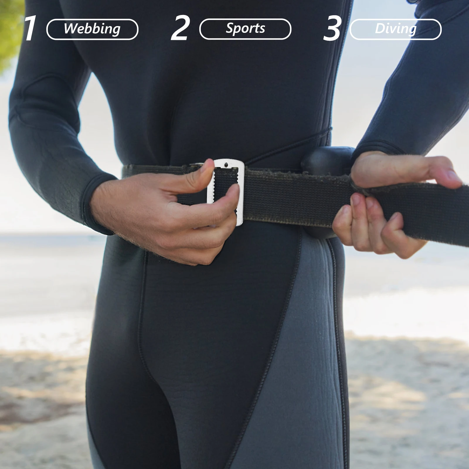 2pcs Diving Buckle Belt Webbing Weight Management Stainless Steel Retainer Hole Wide Serrated Secure Versatile Scuba Accessories 
2pcs Diving Buckle Belt Webbing Weight Management Stainless Steel Retainer Hole Wide Serrated Secure Versatile Scuba Accessories