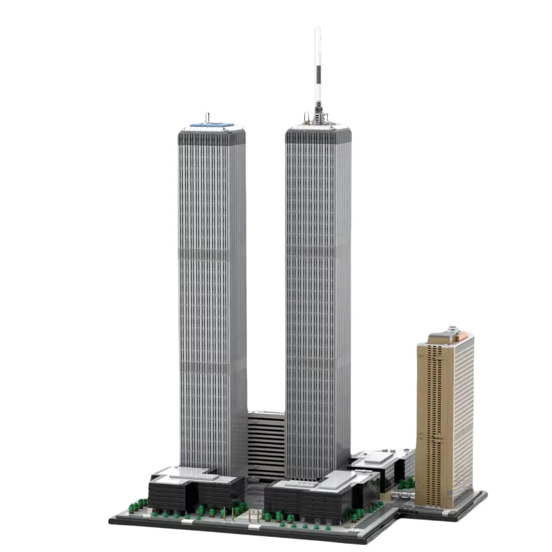 Difficult to put together the World Trade Center 1:80 scale skyscraper model 7124pcs small particle MOC building blocks toy deco
Difficult to put together the World Trade Center 1:80 scale skyscraper model 7124pcs small particle MOC building blocks toy deco