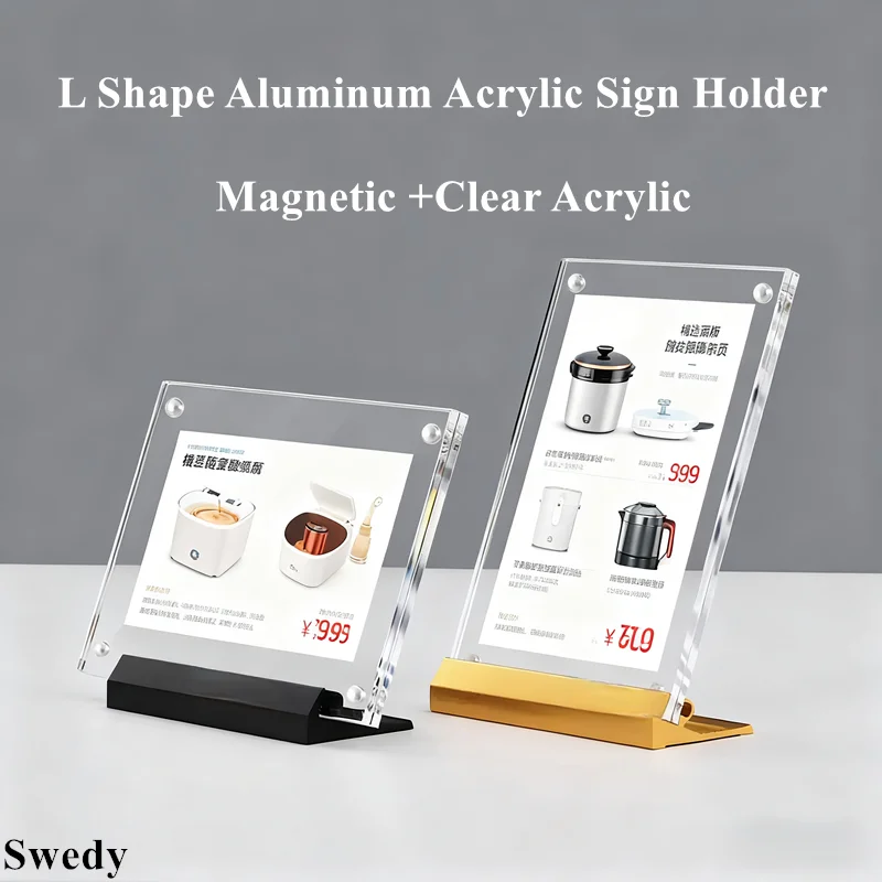 5 Pieces Magnetic Acrylic Sign Holder Display Stand Menu Name Card Holder Aluminum Price Label Paper Card Holder Tags
5 Pieces Magnetic Acrylic Sign Holder Display Stand Menu Name Card Holder Aluminum Price Label Paper Card Holder Tags