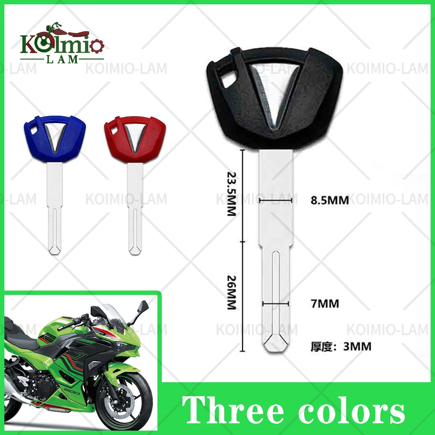 Fit for KAWASAKI NINJA 500 Z500 SE 400 650 Z400 Z650 Z650RS Motorcycle Uncut Blade Blank Key
Fit for KAWASAKI NINJA 500 Z500 SE 400 650 Z400 Z650 Z650RS Motorcycle Uncut Blade Blank Key