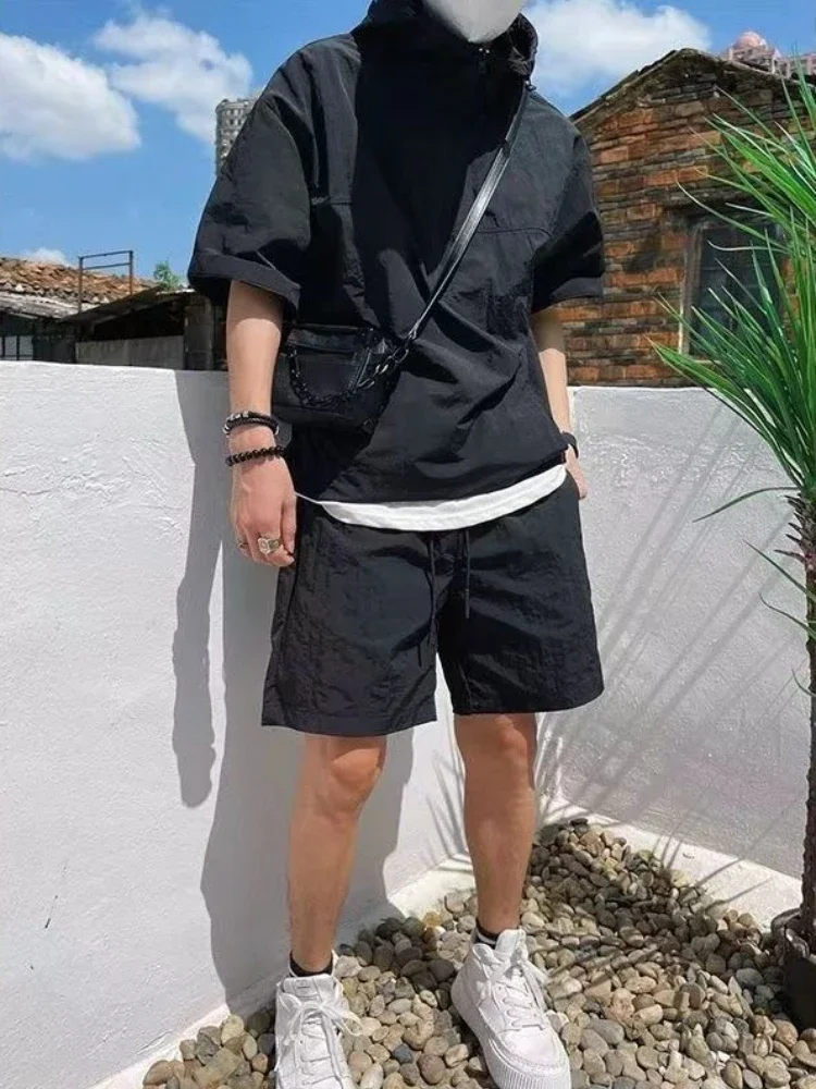 Plain Male T Shirt Short Sets Nylon Working Equipment Stylish Regular Fit Stretch Tee 2025 Trend Novelty in Men's Shorts Set
Plain Male T Shirt Short Sets Nylon Working Equipment Stylish Regular Fit Stretch Tee 2025 Trend Novelty in Men's Shorts Set
