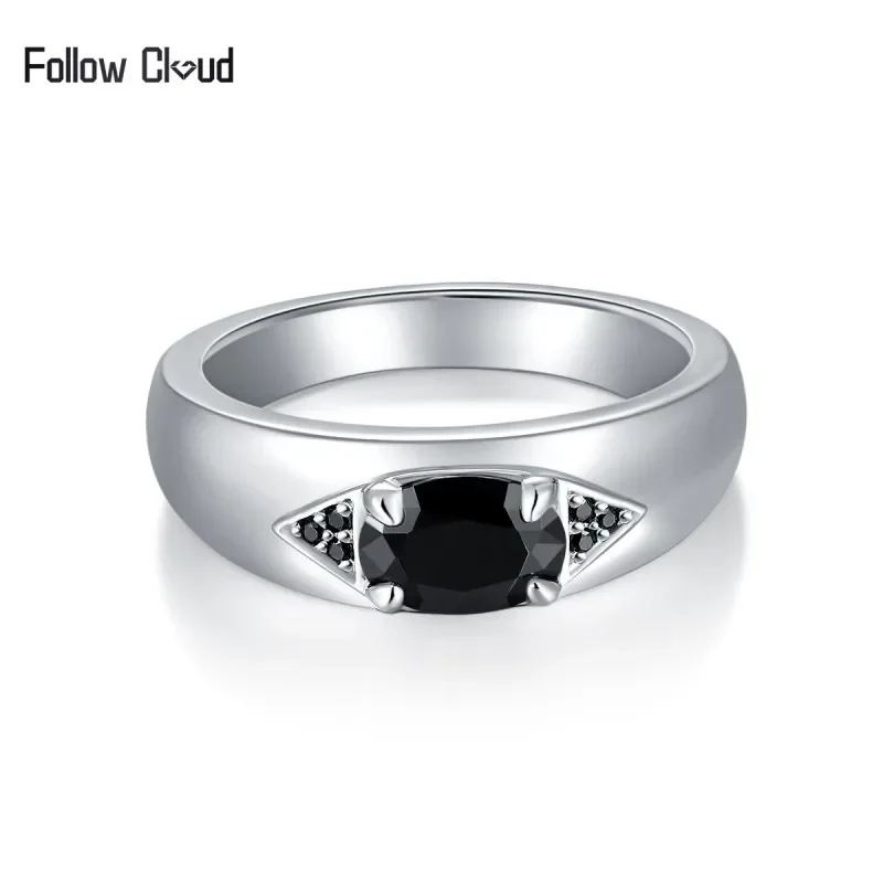 Follow Cloud 5*7mm 1.0ct Black Real Moissanite Ring for Men S925 Sterling Silver Engagement Wedding Band Hip Hop Fine Jewelry
Follow Cloud 5*7mm 1.0ct Black Real Moissanite Ring for Men S925 Sterling Silver Engagement Wedding Band Hip Hop Fine Jewelry