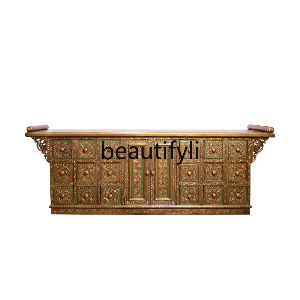 Entrance cabinet Thai TV cabinet Solid wood decorative entrance storage cabinet
Entrance cabinet Thai TV cabinet Solid wood decorative entrance storage cabinet