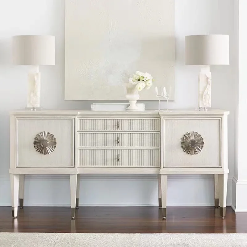 White solid wood dining edge cabinet, minimalist modern decorative cabinet, small unit storage edge cabinet, entry door cabinet
White solid wood dining edge cabinet, minimalist modern decorative cabinet, small unit storage edge cabinet, entry door cabinet