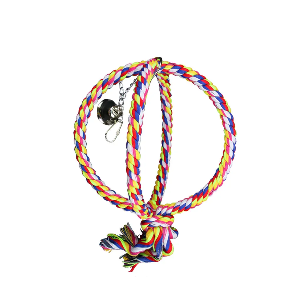 1Pcs Cotton Rope Parrot Swing Stainless Steel Wire Hanging Climbing Perch with Music Clock for Small Medium Birds
1Pcs Cotton Rope Parrot Swing Stainless Steel Wire Hanging Climbing Perch with Music Clock for Small Medium Birds
